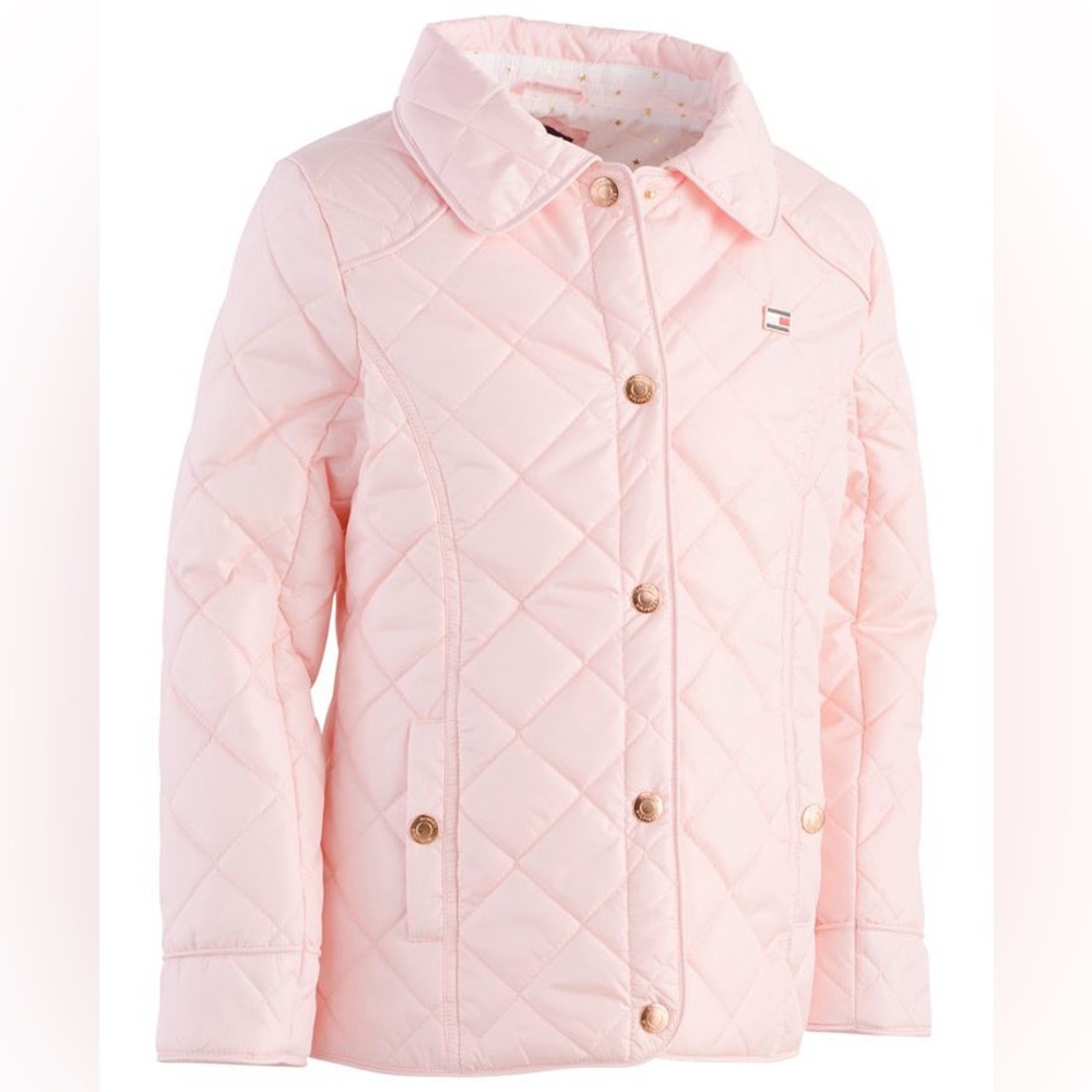 Bnwot Tommy hilfiger quilted pink barn jacket
